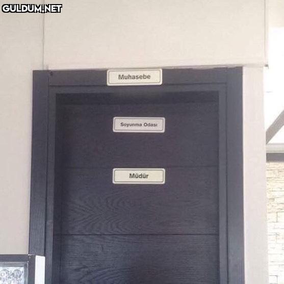 Muhasebe, soyunma odası ve...