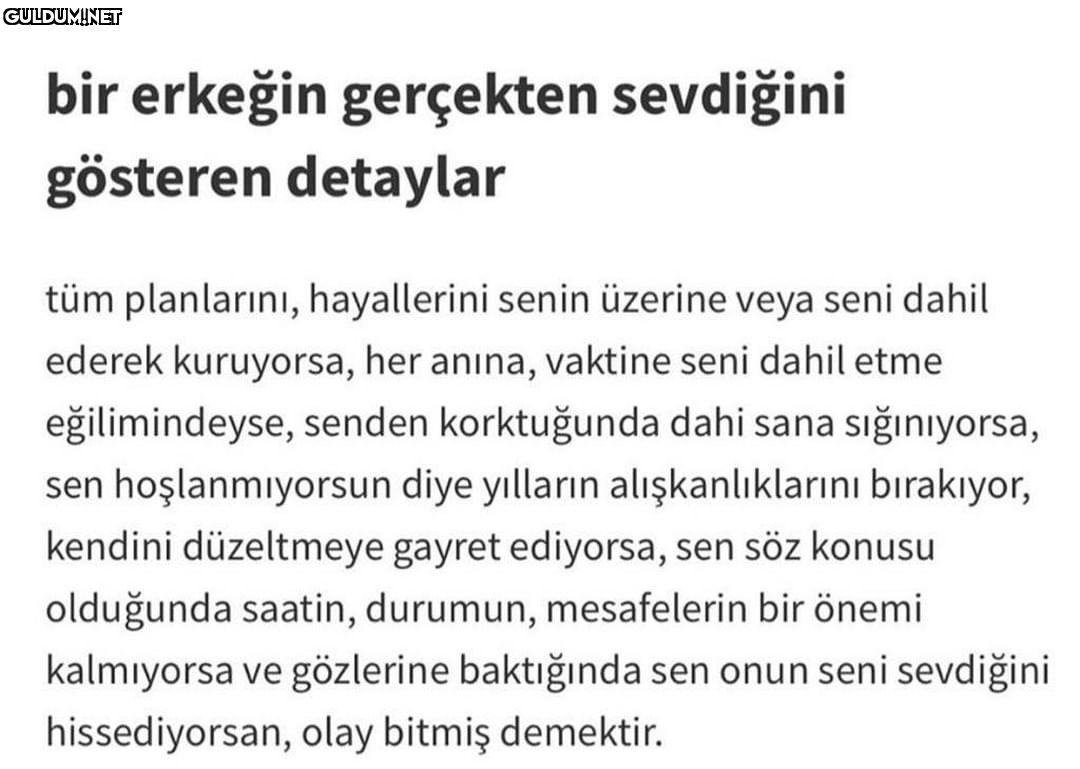 bir erkeğin gerçekten...