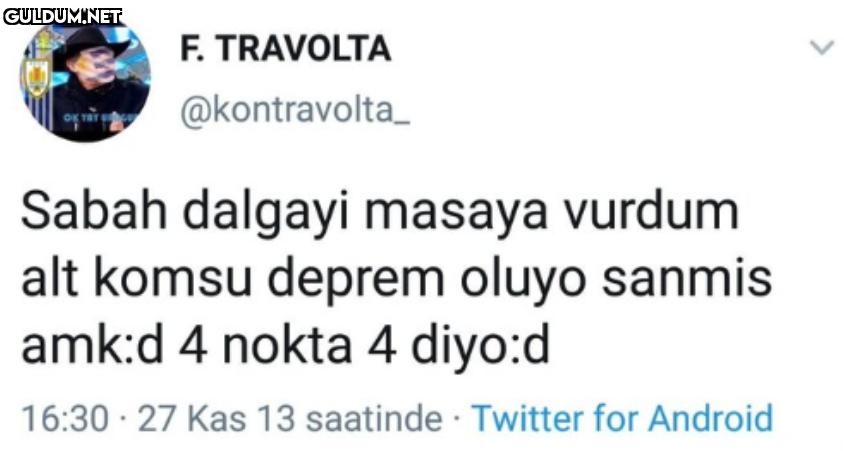 F. TRAVOLTA qi...