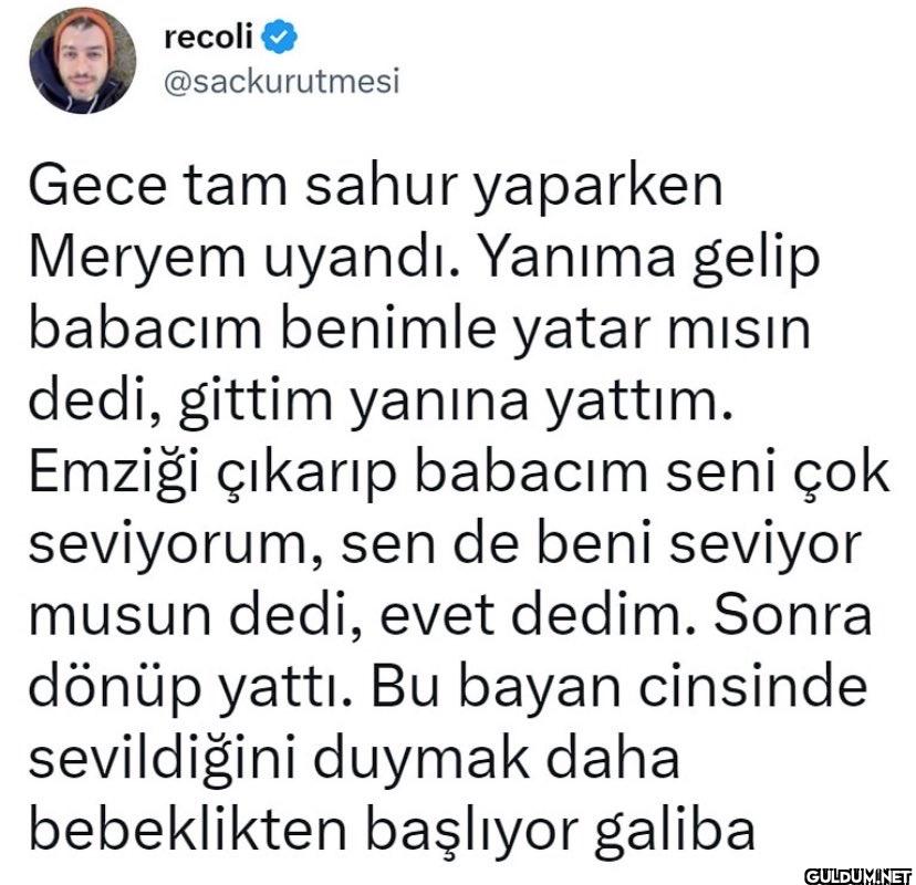 Gece tam sahur yaparken...