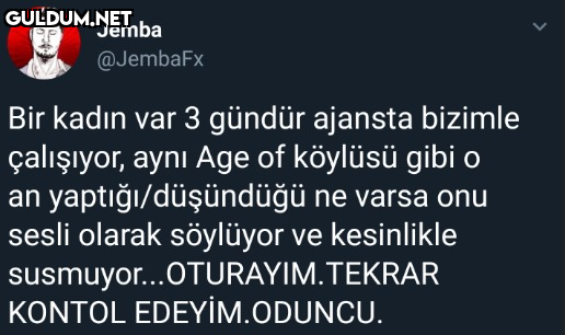 Jemba @JembaFx Bir kadın...