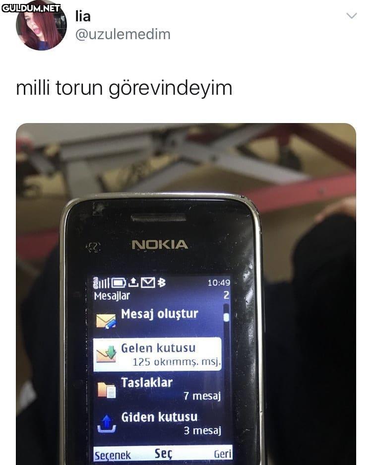 genelde bayramlarda yerine...