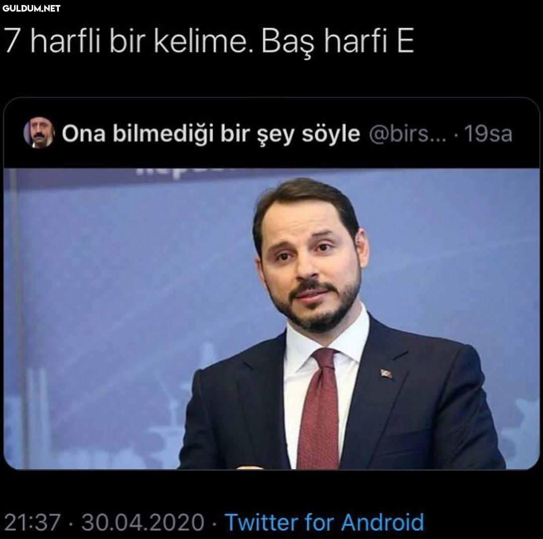 Sizce nedir :₺) 7 harfli...