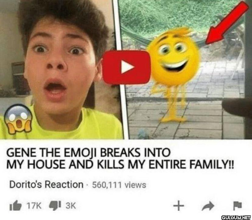 GENE THE EMOJI BREAKS INTO...