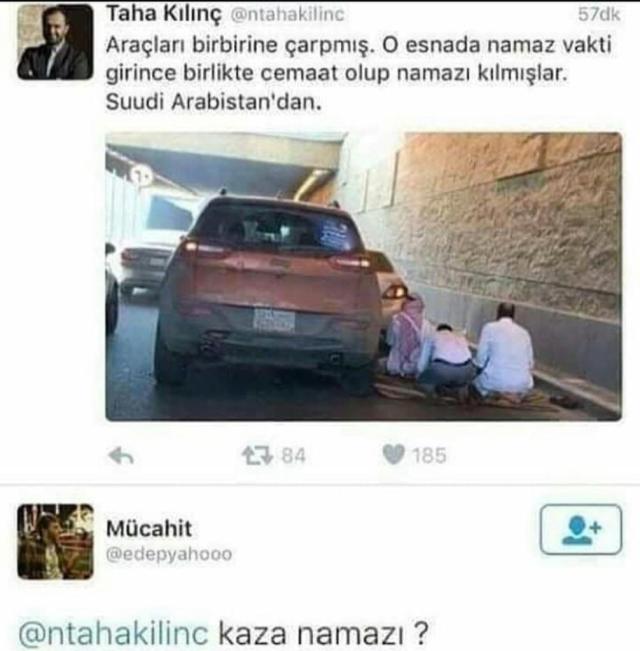 Kaza mı namazı.