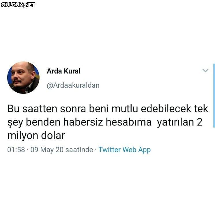 500 bin de olur Arda Kural...