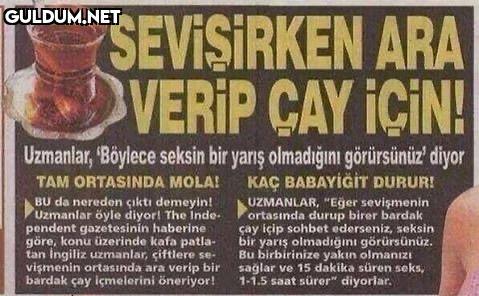 Yancıların çayını ayrı...