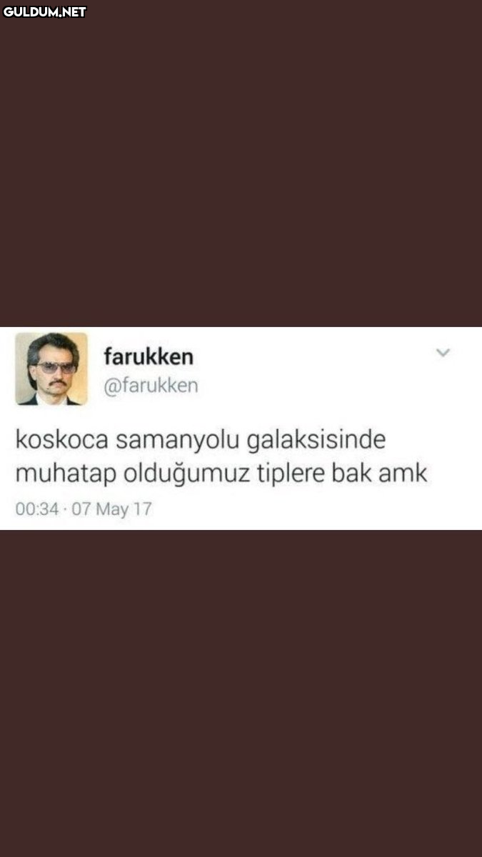 Farukken.
Koskoca...