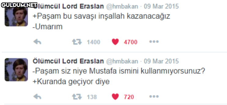 Ölümcül Lord Eraslan...