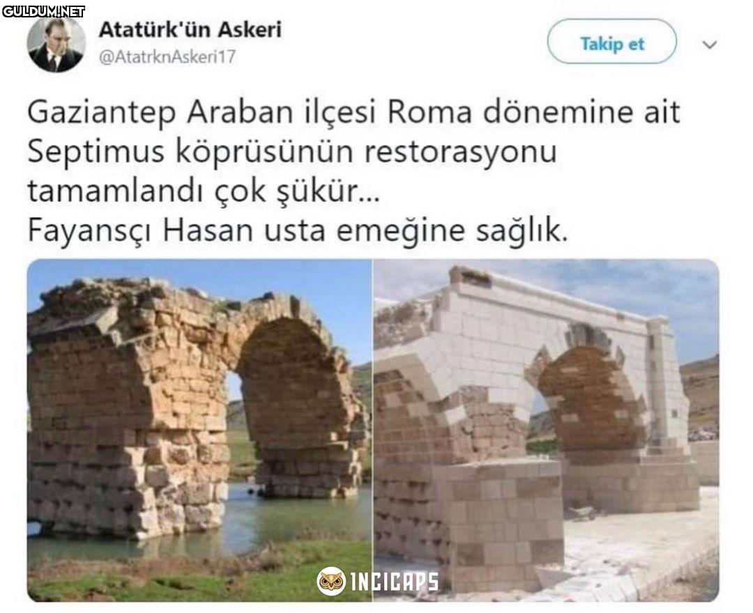 Restorasyona bak adam...