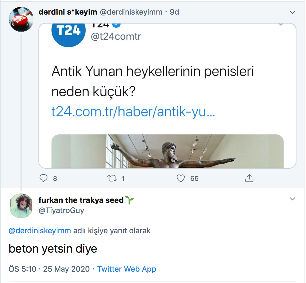 Neden olmasin? Antik Yunan...