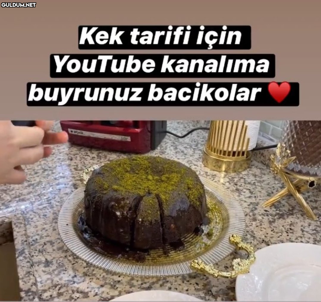 Kek tarifi için YouTube...