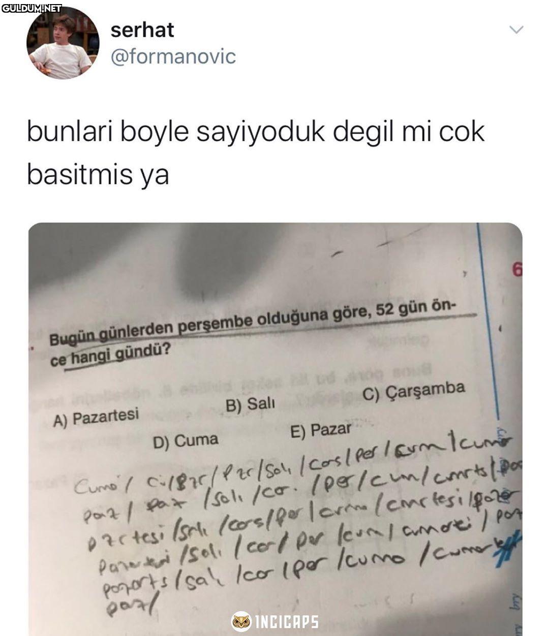 Yok kardeşim abaküsle...