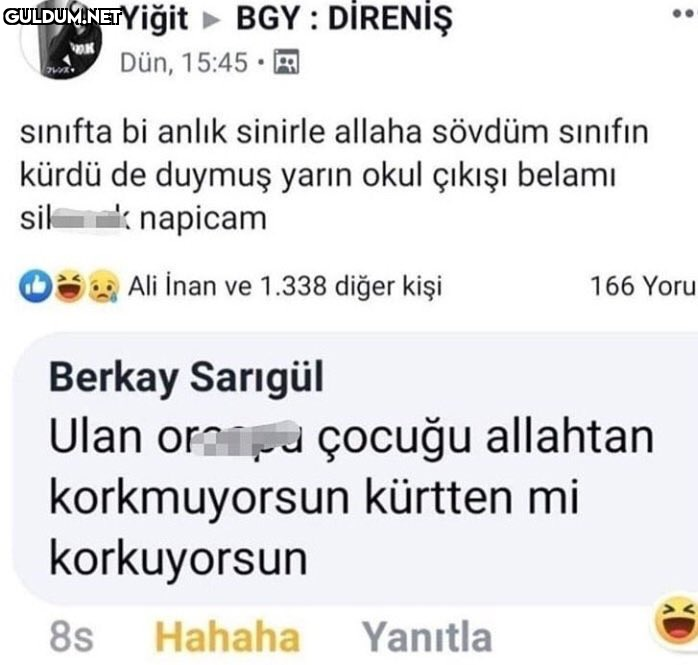 Yiğit > BGY : DİRENİŞ Dün,...