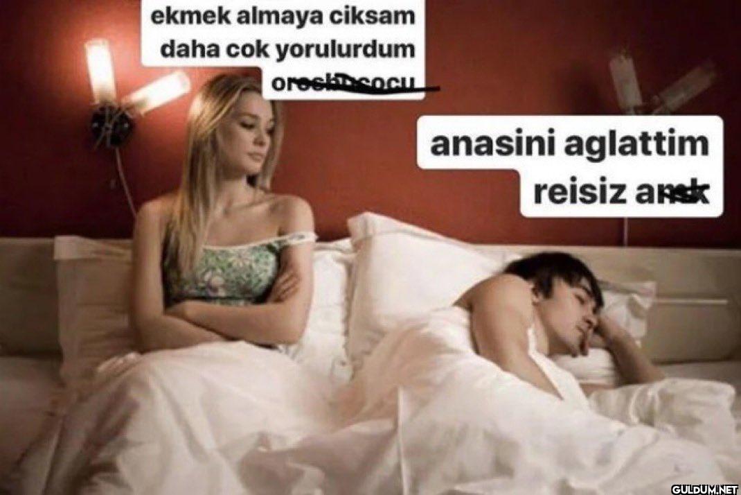 ekmek almaya ciksam daha...