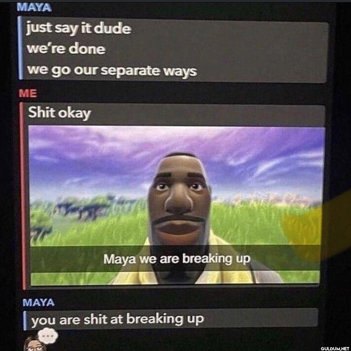 MAYA just say it dude...