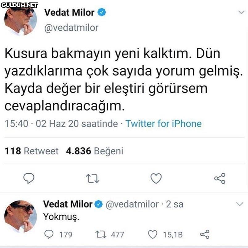 Vedat Milor @vedatmilor...