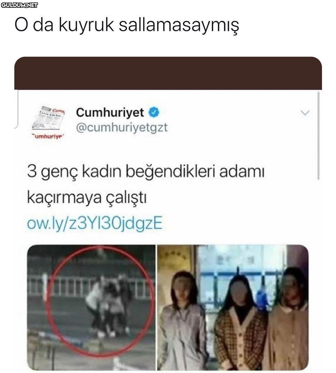 O da kuyruk sallamasaymış...