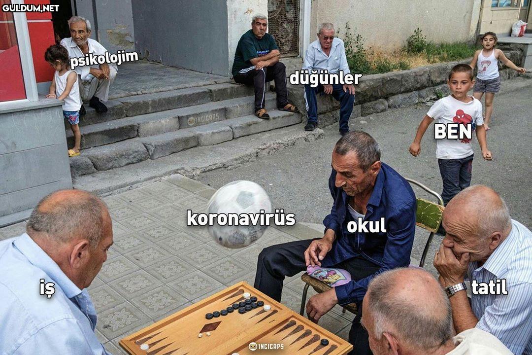 Bitirdin bizi be korona...