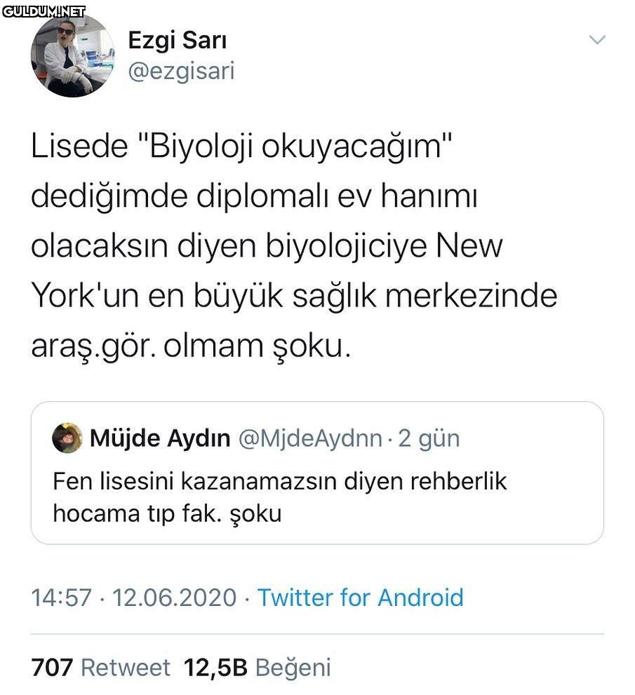 Ezgi Sarı @ezgisari Lisede...