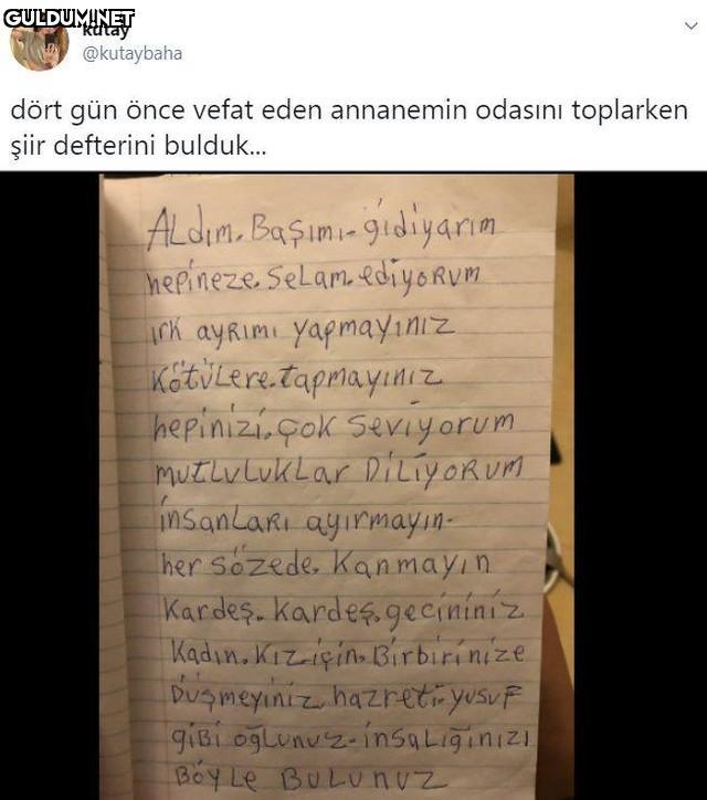 kutay @kutaybaha dört gün...