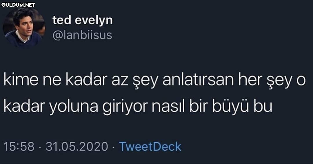 aynen öyle garip.. ted...