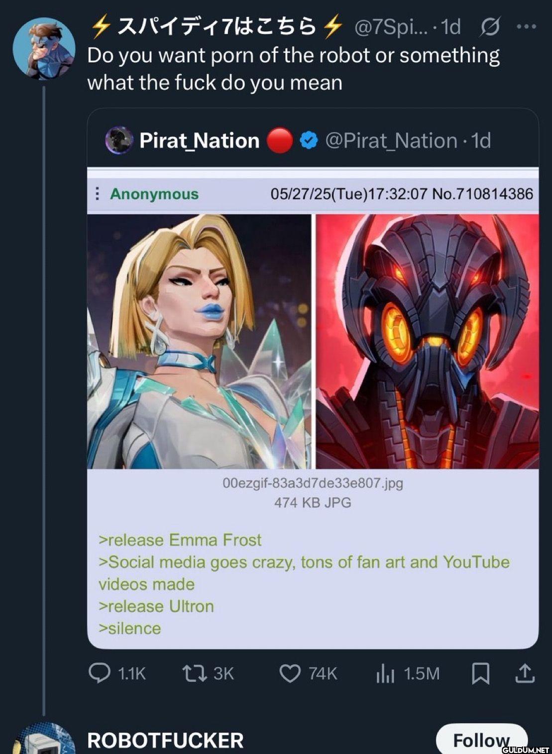 Do you want porn of the...