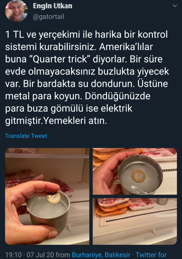 Şuraya koyayım da...