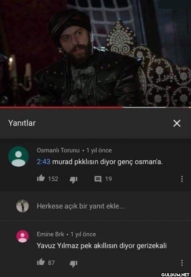 Yanıtlar Osmanlı Torunu 1...