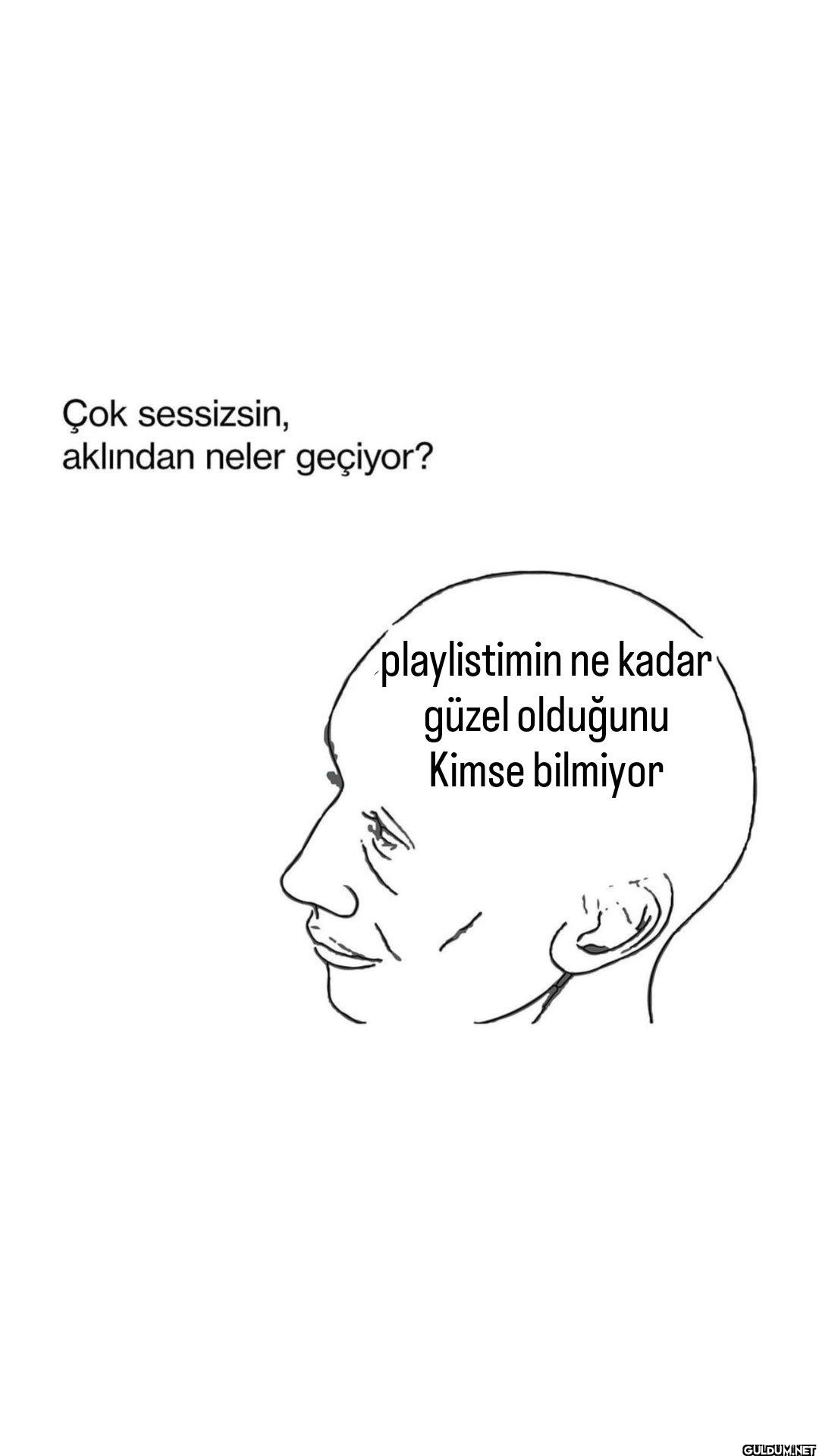 Çok sessizsin, aklından...
