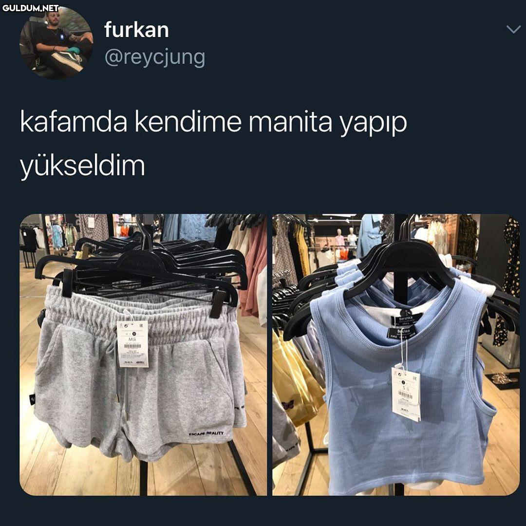 Bu şort bile 80 lira olmuş...