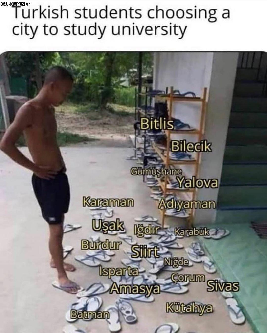 Turkish students choosing...