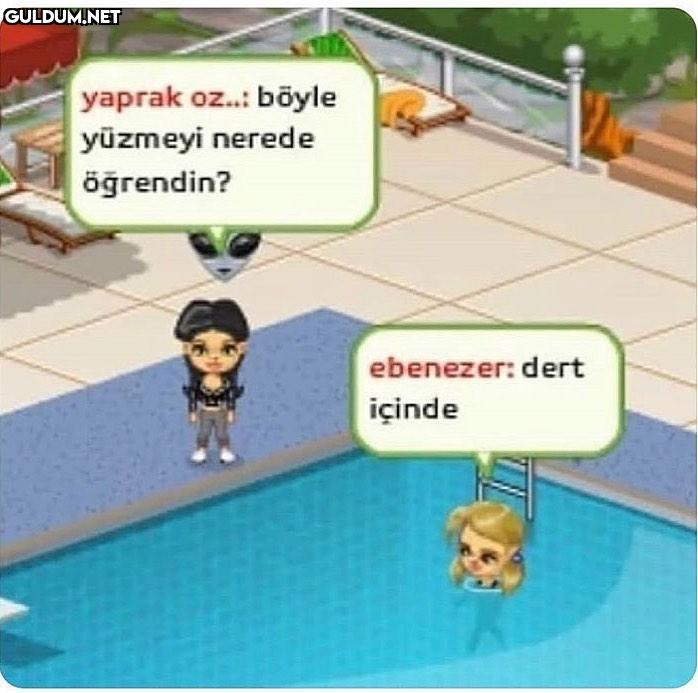 yaprak oz.: böyle yüzmeyi...