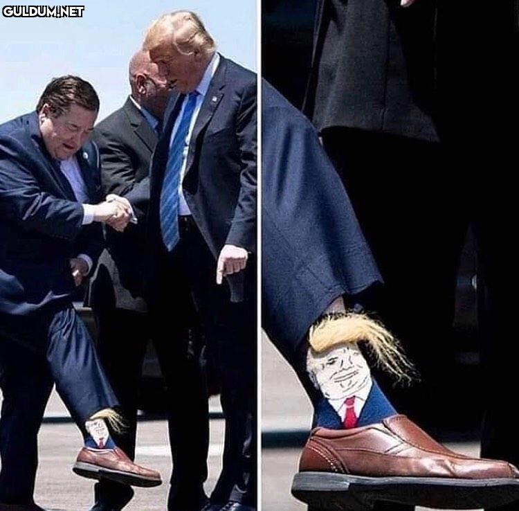 Trump şeklinde çorap.