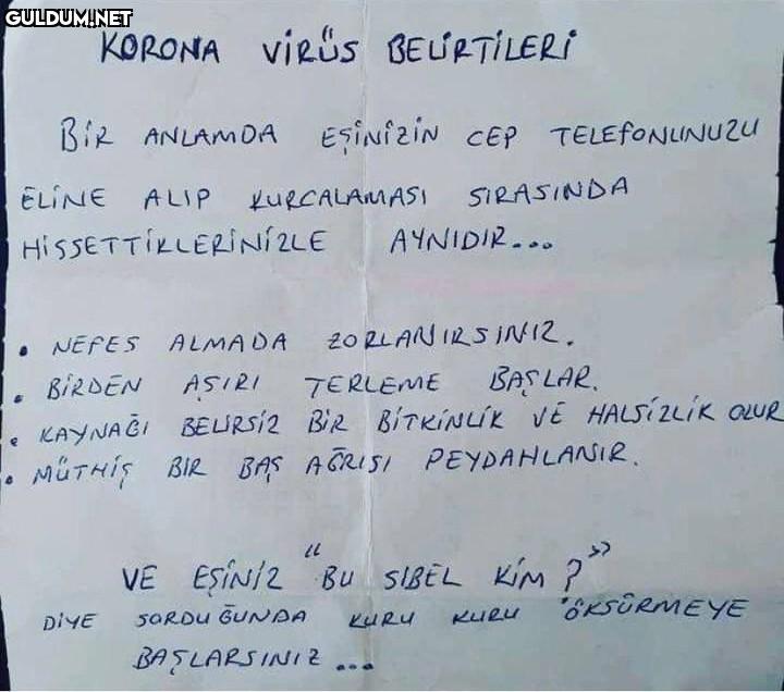 KORONA vieUs BEURTILERİ...
