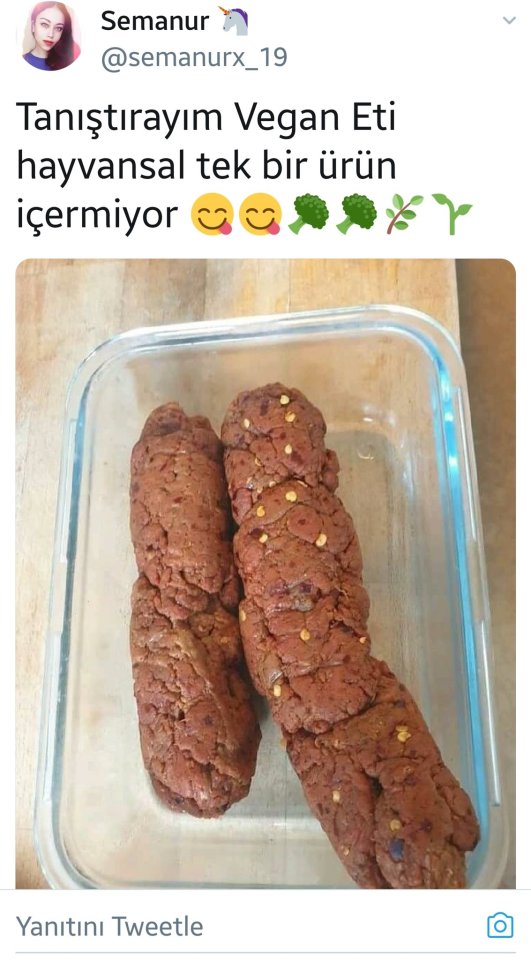 Tanıştırayım vegan eti...