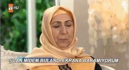 Şu an midem bulandı ekrana...