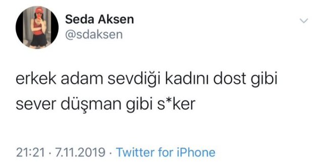 Erkek adam sevdiği kadını...