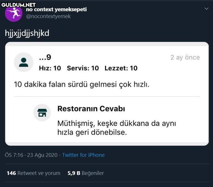 no context yemeksepeti...