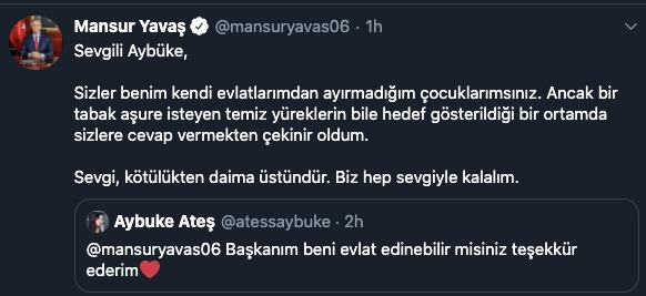 Mansur Yavaş’tan aşure...
