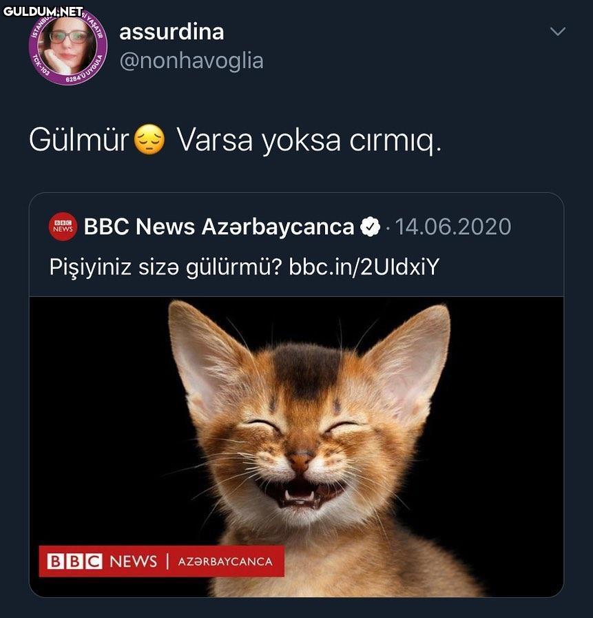 menim ki dişliyir...