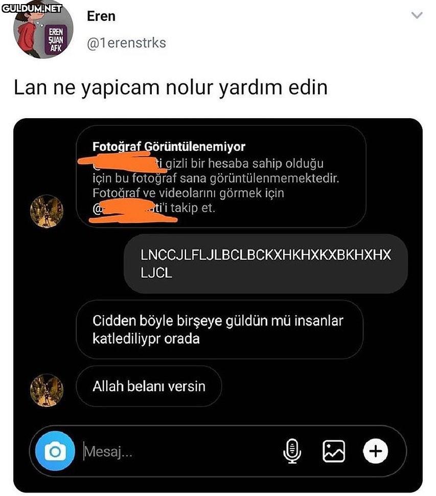 la naptın Eren EREN ŞUAN...