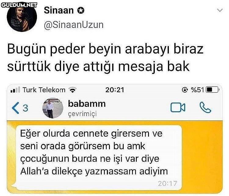 Sinaan O @SinaanUzun Bugün...