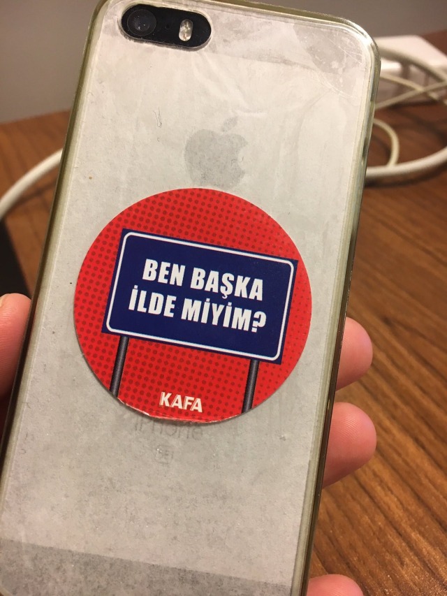 Bu stickerdan...