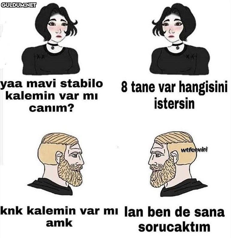yaa mavi stabilo 8 tane...