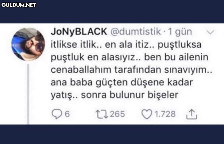 JONYBLACK @dumtistik 1 gün...