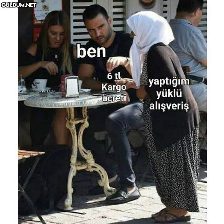 ben 6 tl. Kargo ücreti...