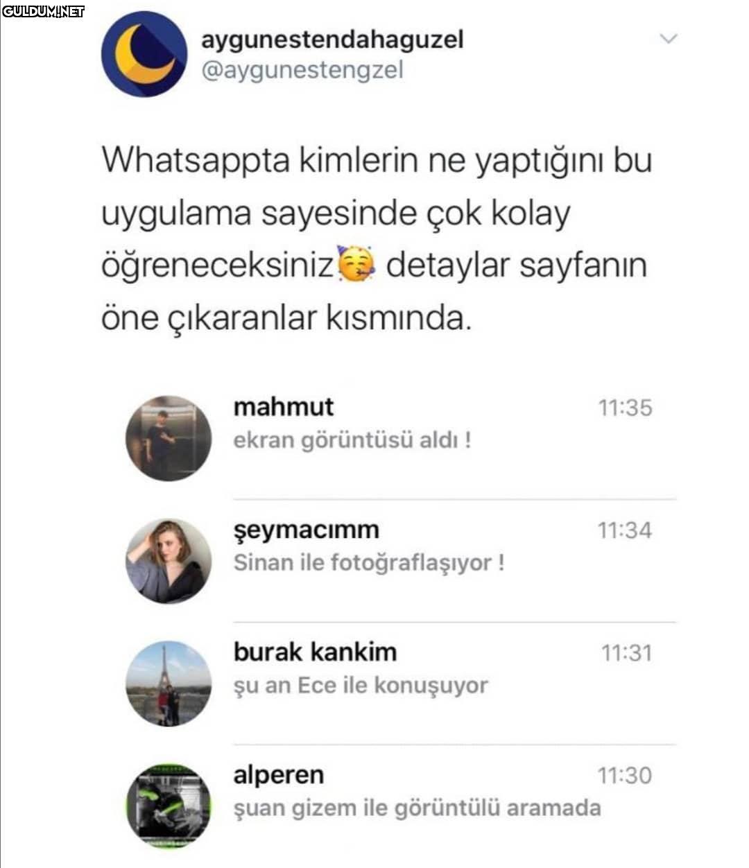 Siz de Whatsappta kimlerin...