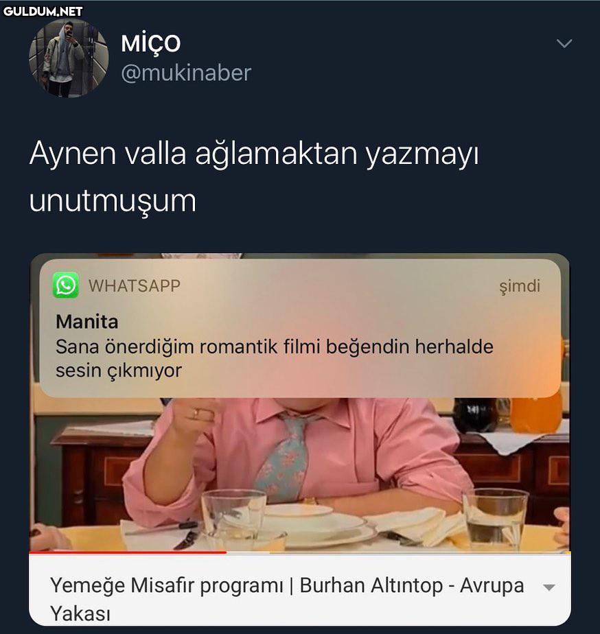 flörtünün attığı şeyleri...