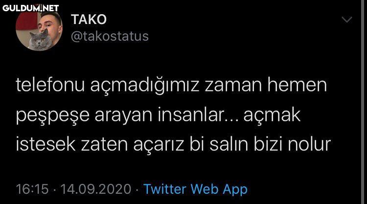 TAKO @takostatus telefonu...